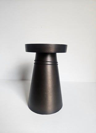 Kandelaar Viedma M brons aluminium met ronde vorm hoogte 17 x Ø 12 cm