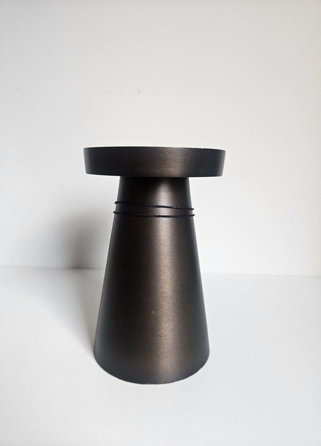 Kandelaar Viedma M brons aluminium met ronde vorm hoogte 17 x Ø 12 cm