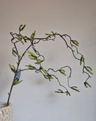 Kunstplant salix wilgentak groen met hangende bladeren hoogte 100 cm