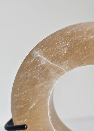 Close-up van ornament onyx schijf - natuurlijke steentextuur