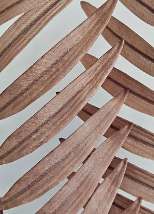 Close-Up, Kunstvarentak Fern Spray Donker Bruin hoogte 118cm met buigbare steel. Realistische bladeren.