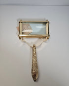Decoratief gouden vergrootglas antieke stijl met messing handvat 30 x 7 cm