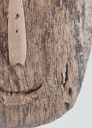 Houten Gezicht Op Standaard