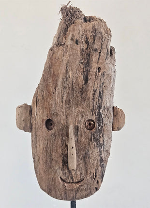 Houten Gezicht Op Standaard