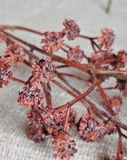 Close-up van kunstbloem gypsophila gipskruid donkerroze - kleine bloemetjes en romantische uitstraling
