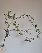 Kunstplant salix wilgentak groen met hangende bladeren hoogte 100 cm