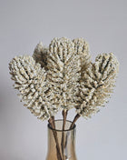 Kunsttakken wit room met decoratieve bladeren en natuurlijke uitstraling hoogte 30 cm