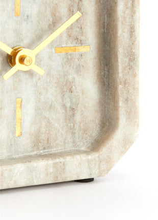 Light & Living Klok PABLIA Marmer Zand Grijs