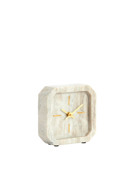 Light & Living Klok PABLIA Marmer Zand Grijs
