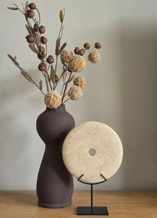 Marmeren Ornament Nature Op Standaard - S
