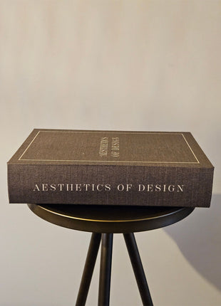 Opbergboek koffietafel Aesthetics of Design met elegante kaft 30 x 21 cm