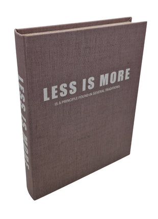 Opbergboek Koffietafel Less is More