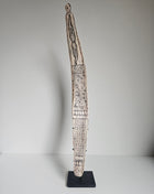 Ornament zwaardvis op voet naturel hoogte 47 cm