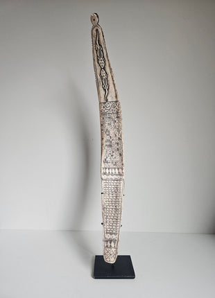 Ornament zwaardvis op voet naturel hoogte 47 cm