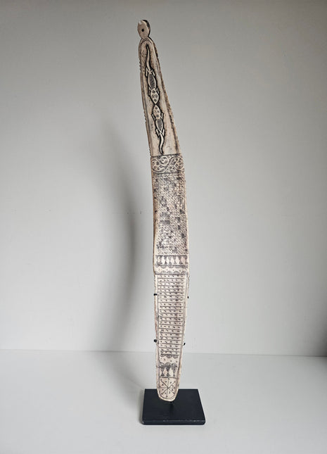 Ornament zwaardvis op voet naturel hoogte 47 cm