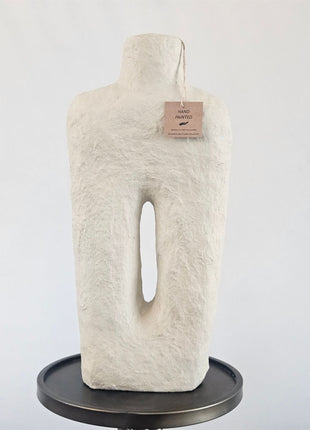Papier Maché Vaas Naturel
