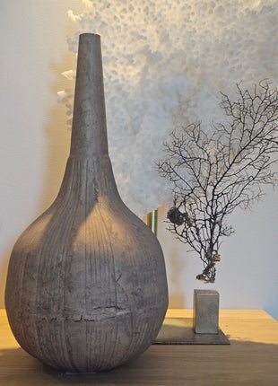 Vvaas stone-look oker metaal - natuurlijke textuur en warme oker tinten
