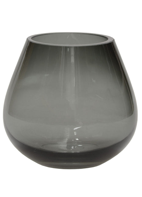 Vase the World waxinelichthouder Tasman in een prachtige grijze kleur. De waxinelichthouder is gemaakt van glas en is mondgeblazen.