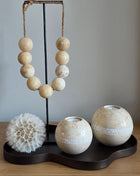 Waxinelichthouder Marmer Beige - S