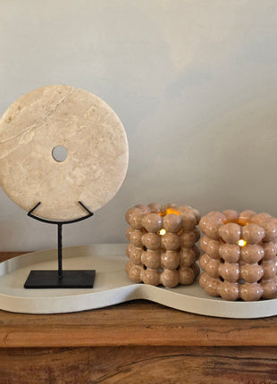 Waxinelichthouder Ortis Beige - S