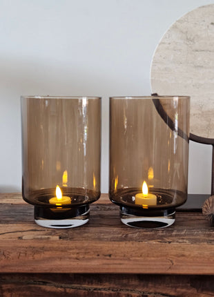 Windlicht Dune Taupe S